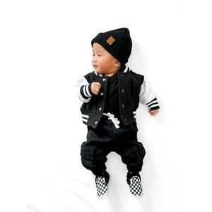 NWT Little Bipsy Varsity jacket